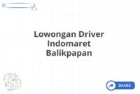 Lowongan Driver Indomaret Balikpapan