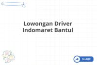 Lowongan Driver Indomaret Bantul