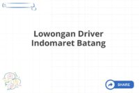 Lowongan Driver Indomaret Batang