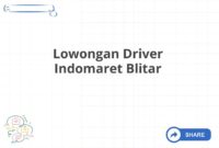 Lowongan Driver Indomaret Blitar