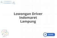 Lowongan Driver Indomaret Lampung