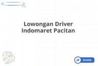 Lowongan Driver Indomaret Pacitan