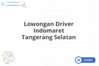 Lowongan Driver Indomaret Tangerang Selatan